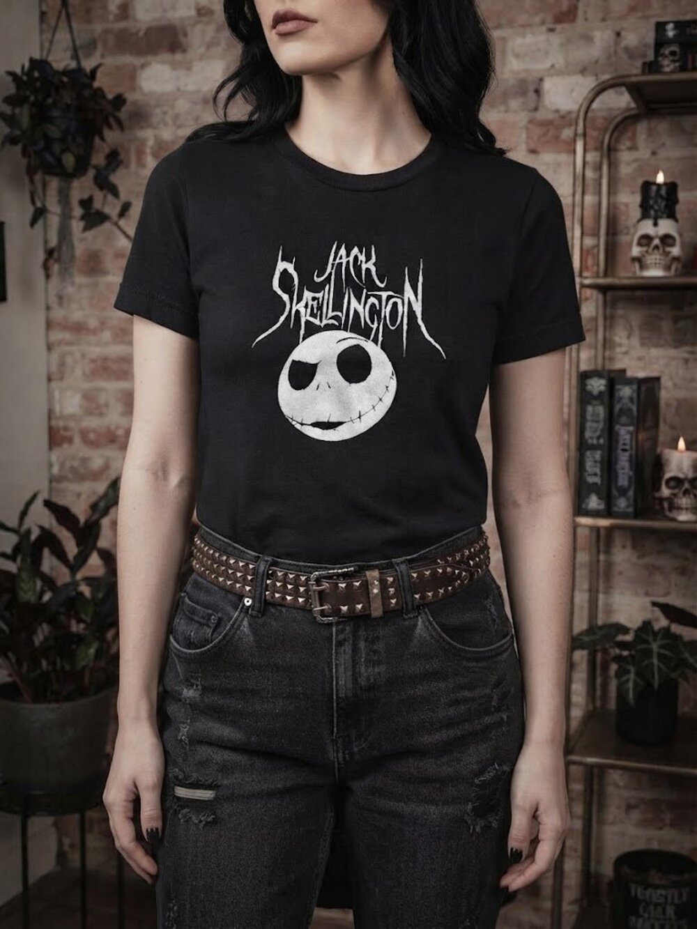 Disney Nightmare Before Christmas Jack Skellington Graphic Short Sleeve Tee